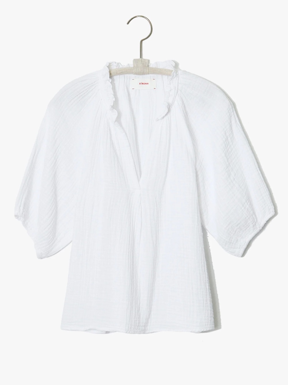 XiRENA Jules Top White Small Gauze